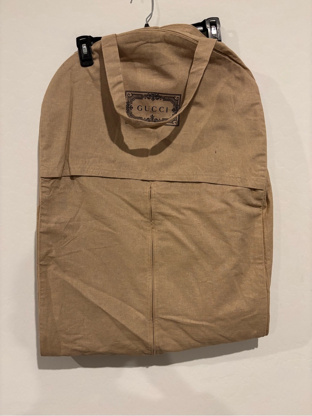 GUCCI Tan Fabric Garment Bag